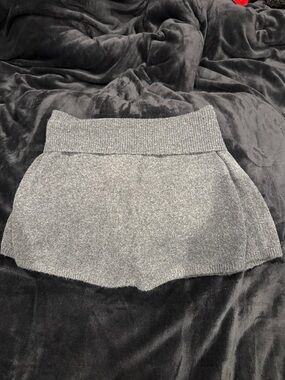 PINK Victoria's Secret Gray Knit Mini Skirt